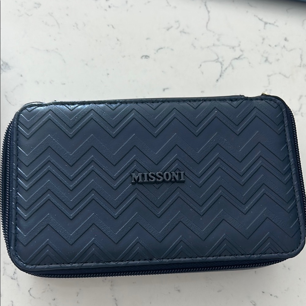 Missoni Blue Chevron Wallet